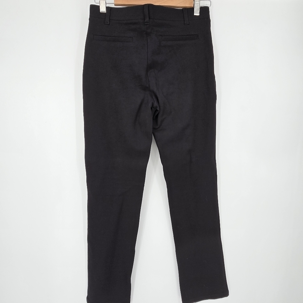 Quince Ultra-Stretch Ponte Straight Leg Pants black size small - Picture 3 of 8